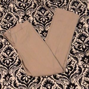 👖Ann Taylor tan pinstriped pants